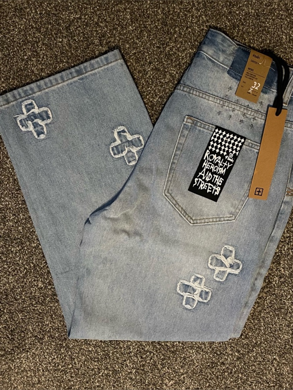 Ksubi Chitch Light Wash Distressed Denim Size 32x34